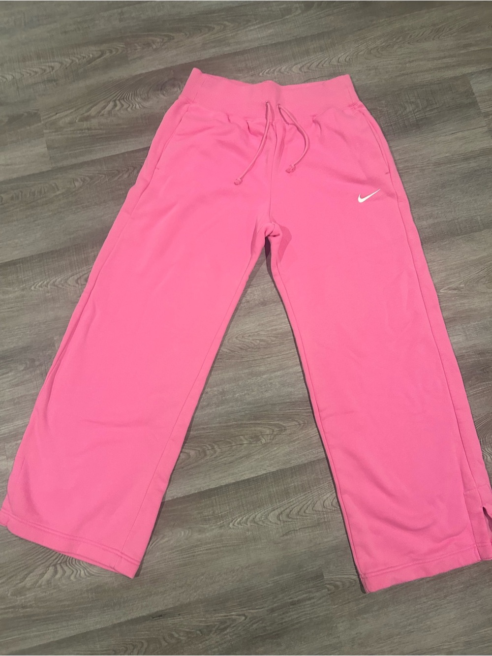 Nike Pink womens Drawstring Sweatpants with Swoosh